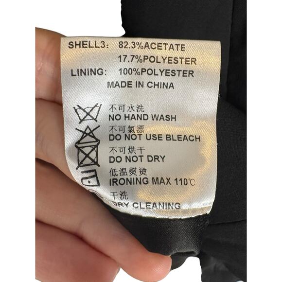 Nana Jacqueline Samba Mini Dress Halter Neck Bow Party Cocktail Evening Black XS - Picture 11 of 12